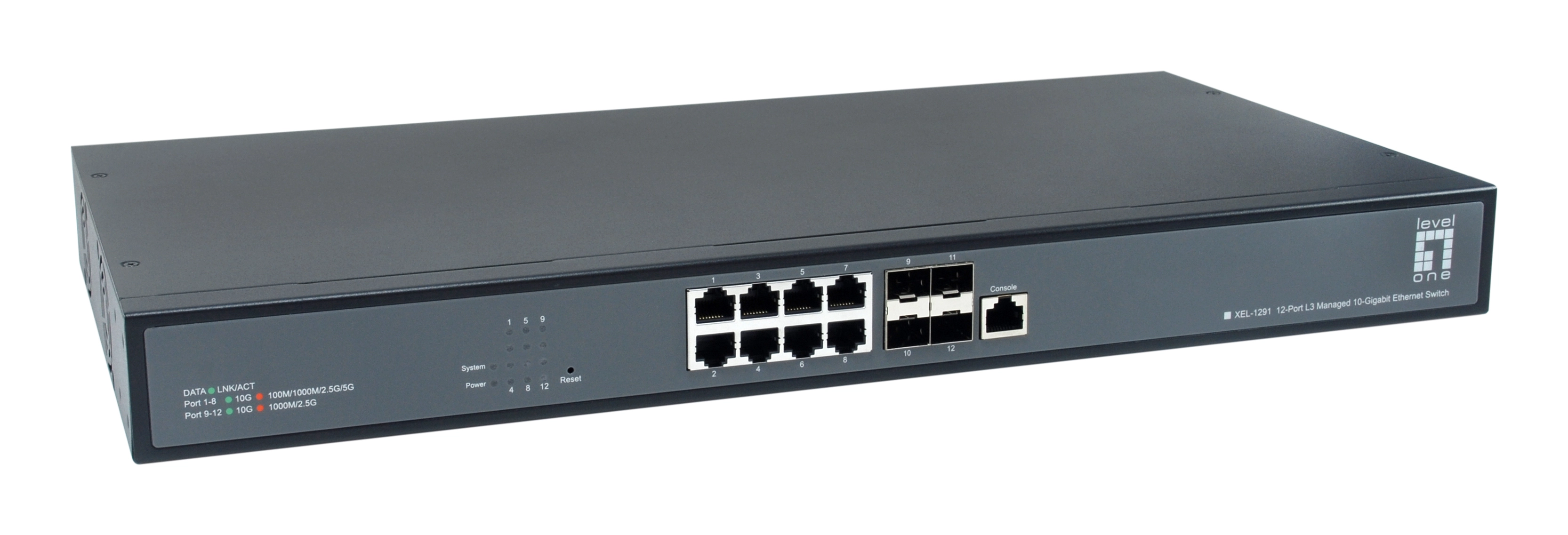 LevelOne 12-Port L3 Managed 10-Gigabit Switch
