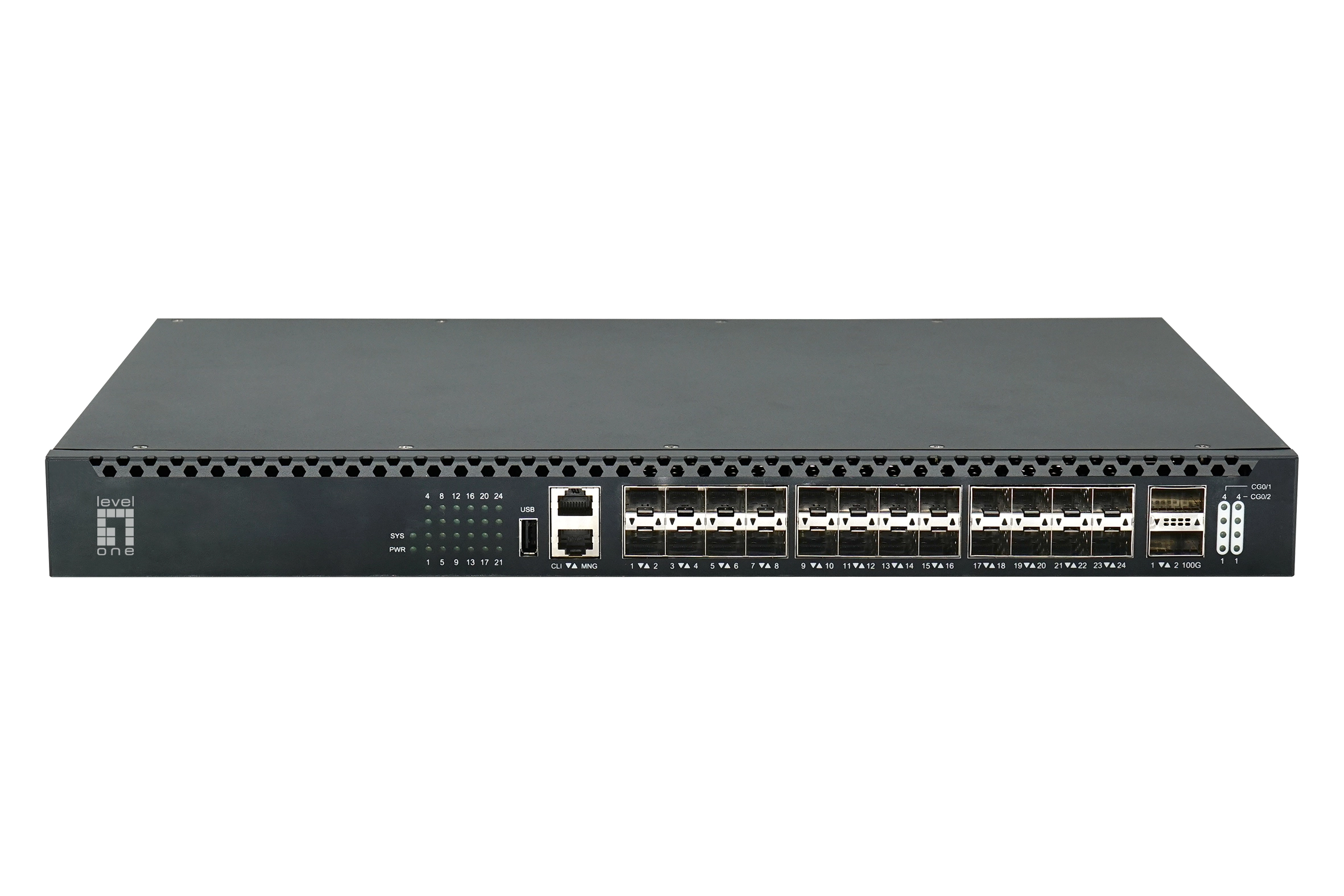 LevelOne Switch 24x10GSFP+ mngd L3 1Gbps