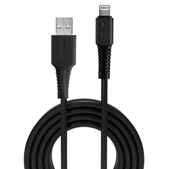 LINDY USB an Lightning Kabel schwarz