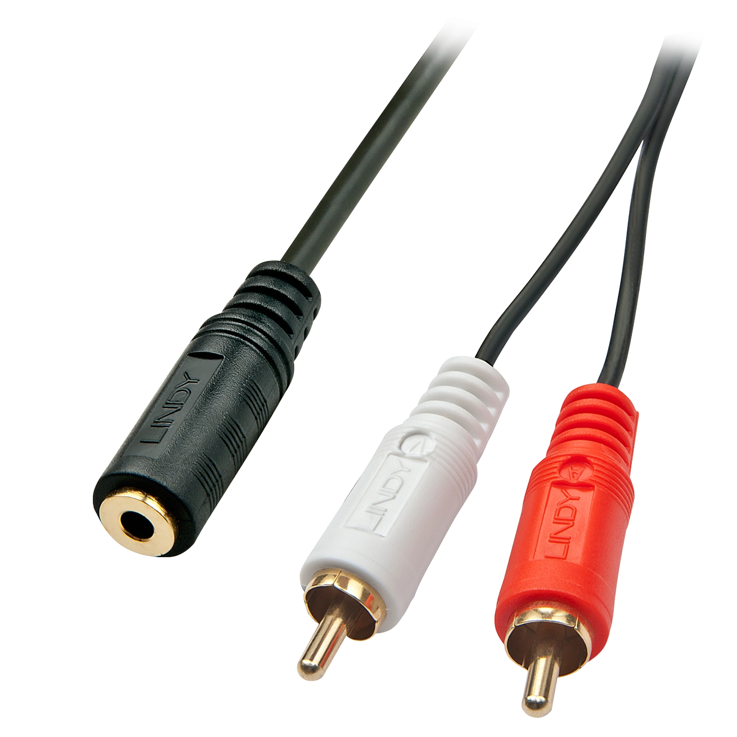 LINDY Audiokabel Stereo 3.5mm/2xRCA F/M