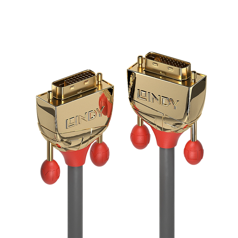 LINDY DVI-D Dual Link Kabel Gold