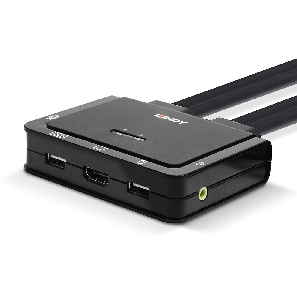 Lindy 2 Port HDMI 4K60  USB