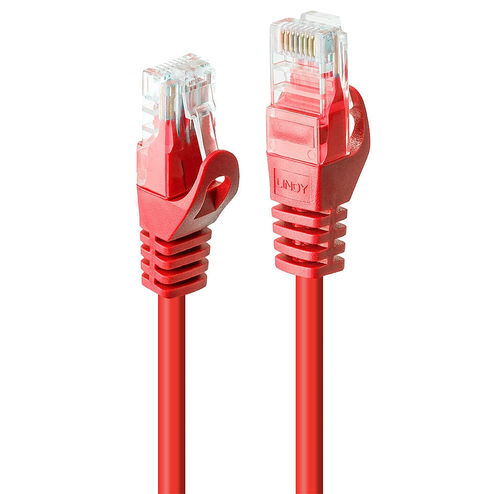 LINDY Patchkabel Cat6 U/UTP Basic rot