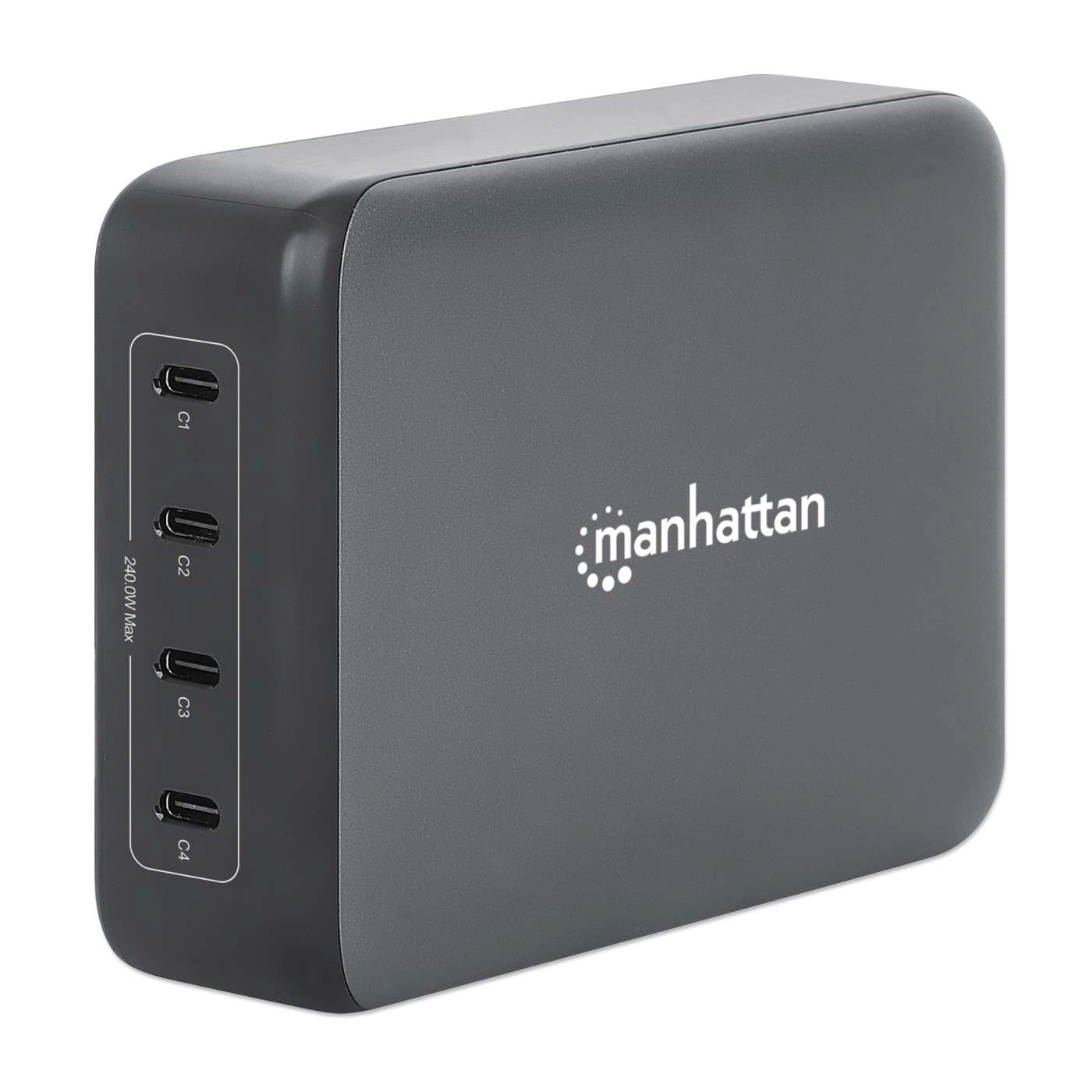 MANHATTAN 4-Port GaN USB Power Delivery-Ladestation