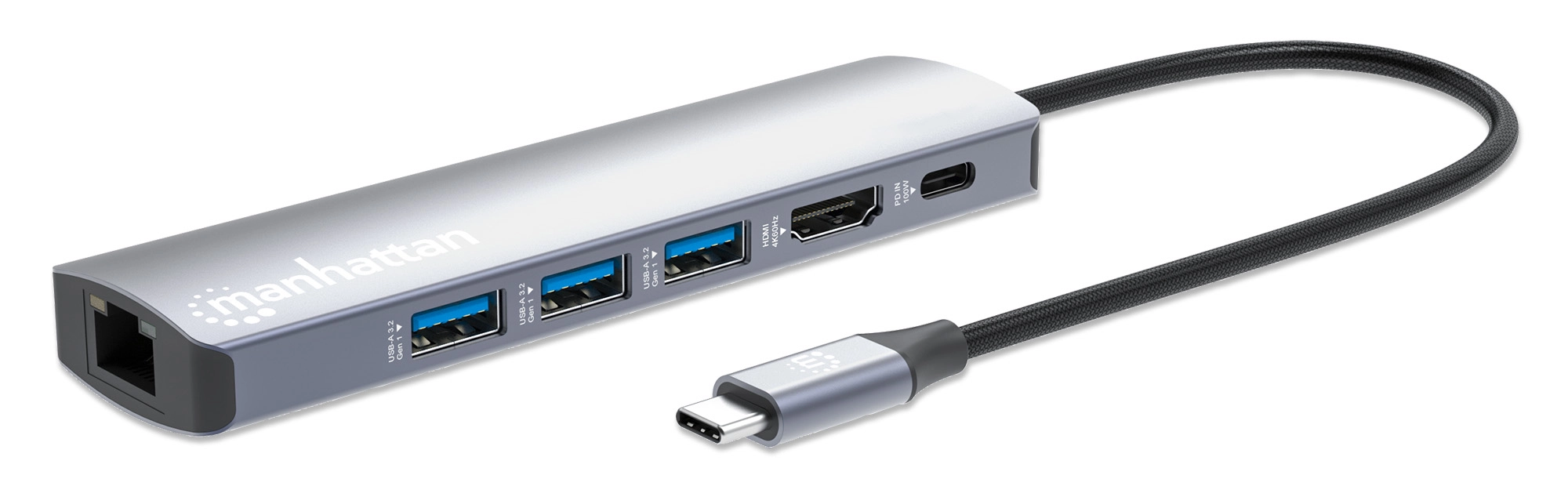MANHATTAN 6-in-1 4K USB-C docking station