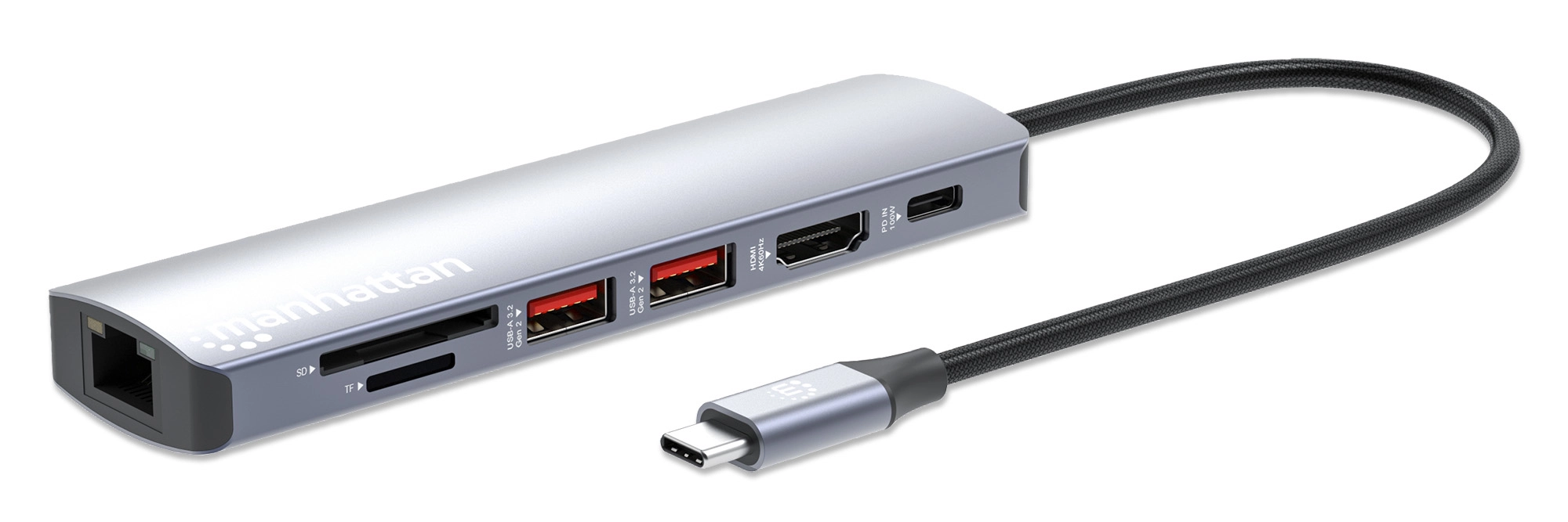 MANHATTAN 7-in-1 4K USB-C docking station