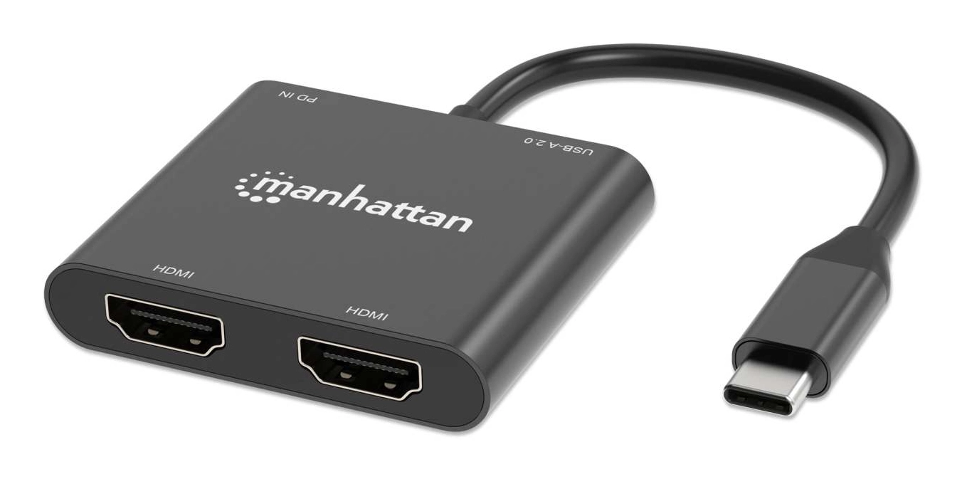 Manhattan USB-C to Dual HDMI  USB-A