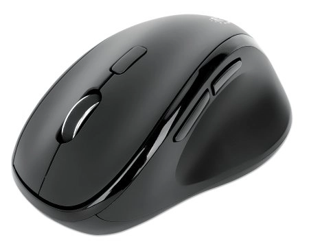 _7737717 Manhattan Ergonomic Wireless Mouse, Right Handed, Adjustable