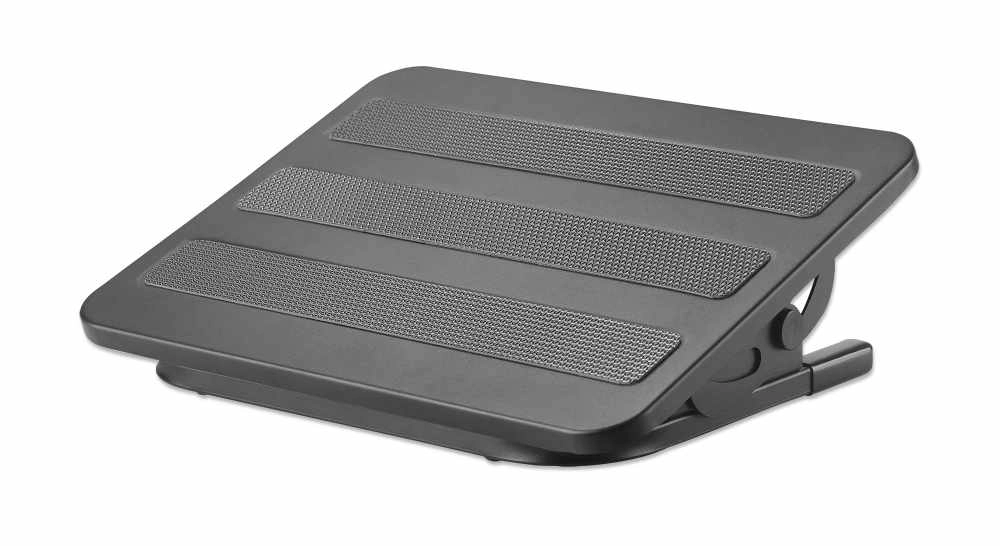 MANHATTAN Ergonomic footrest 300x380mm rubberized surface