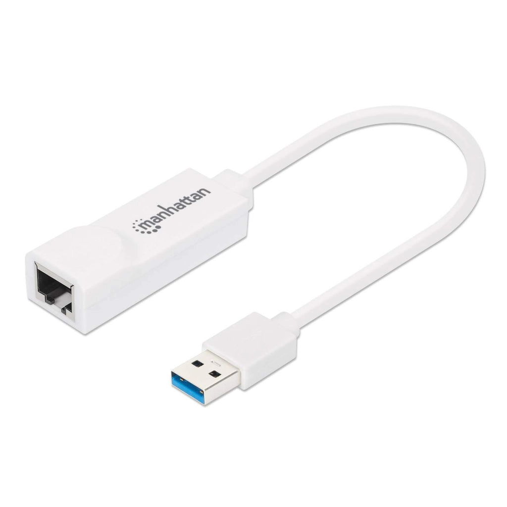 Manhattan USB-A Gigabit Network Adapter White