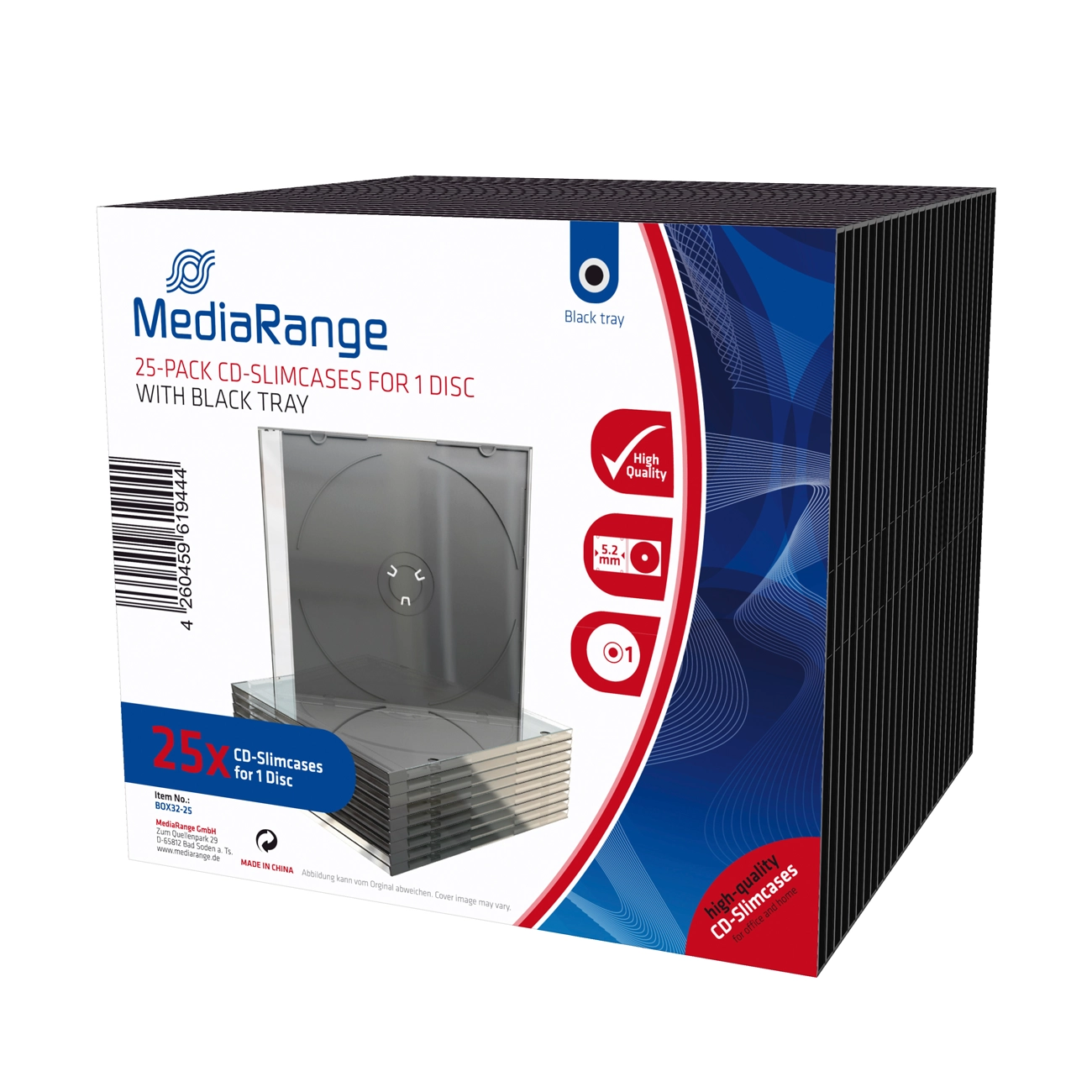 MediaRange CD-Slimcases f. 1 Disc m