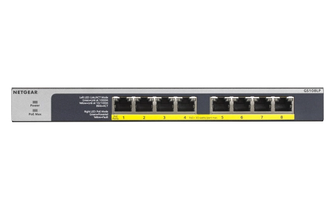 Netgear GS108LP-100EUS 5205-34E 815446 GS108LP-100EUS NUNTGSW8P000018