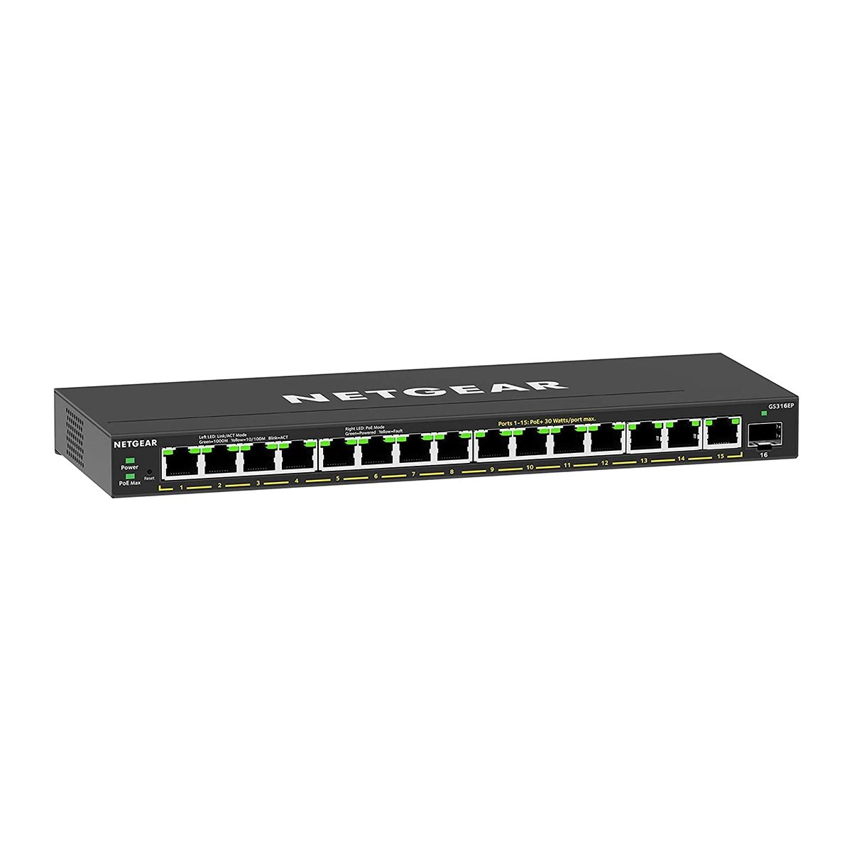 NETGEAR GS316EP Managed Gigabit Ethernet (10/100/1000)