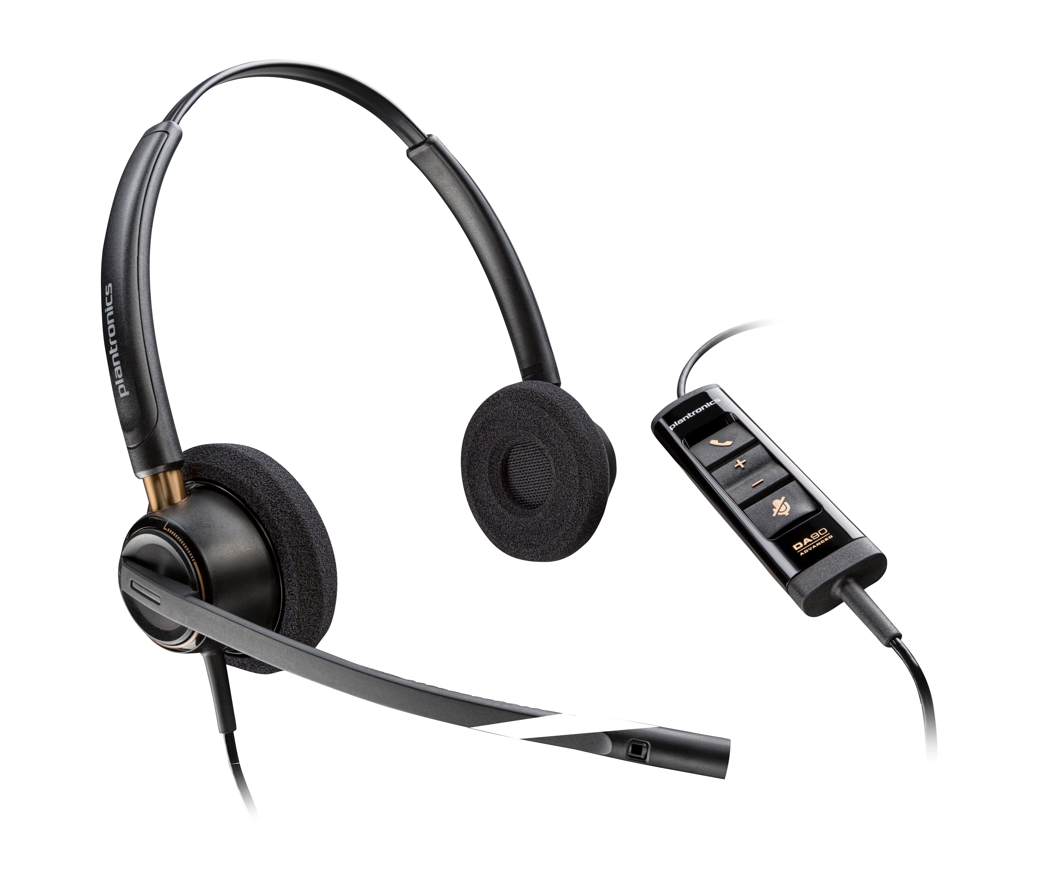 HP Poly EncorePro 525 Microsoft Teams sertificēts stereo ar USB-A galvas tālruni