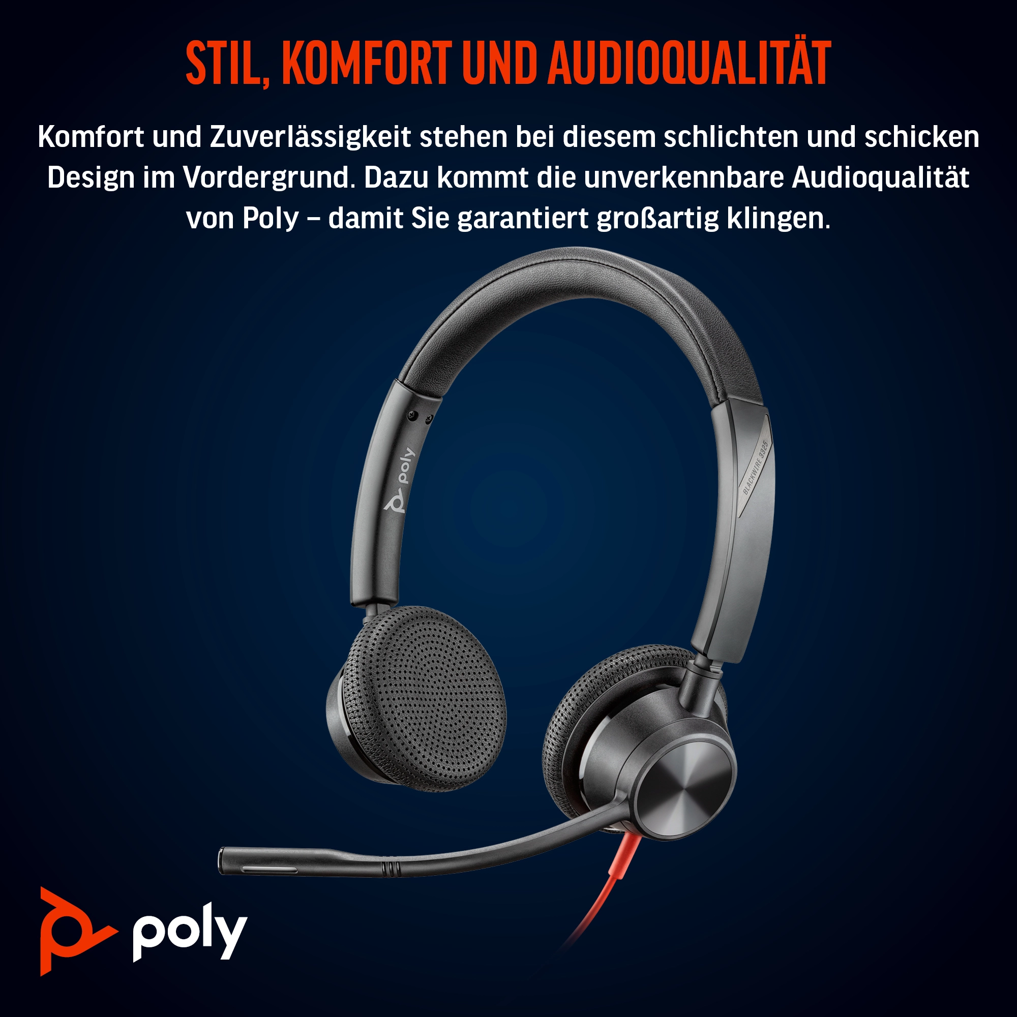 HP Poly Blackwire 3325 Stereo Microsoft