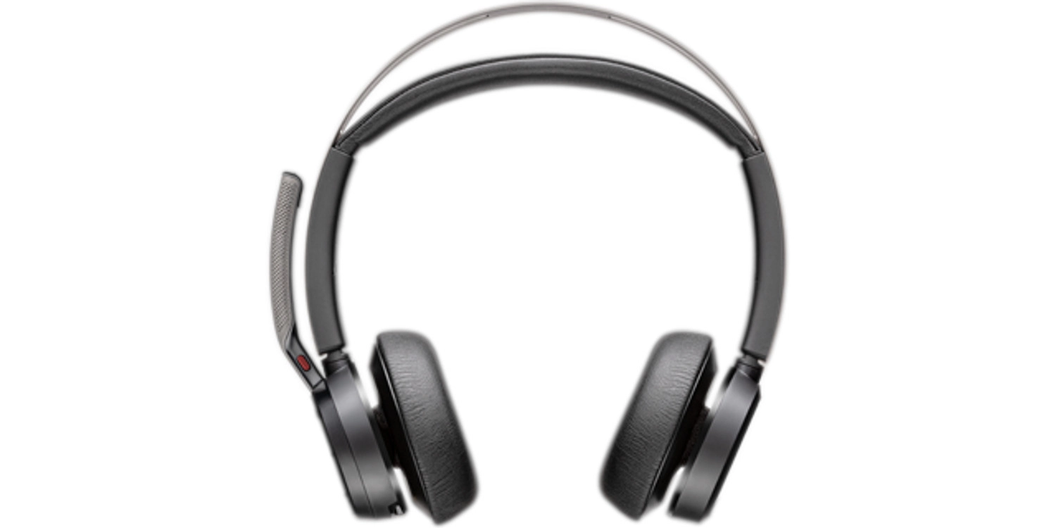 Poly Voyager Focus 2 - Headset - on-ear - Bluetooth - wireless - active noise cancelling - USB-C via Bluetooth adapter - black - Zoom Certified