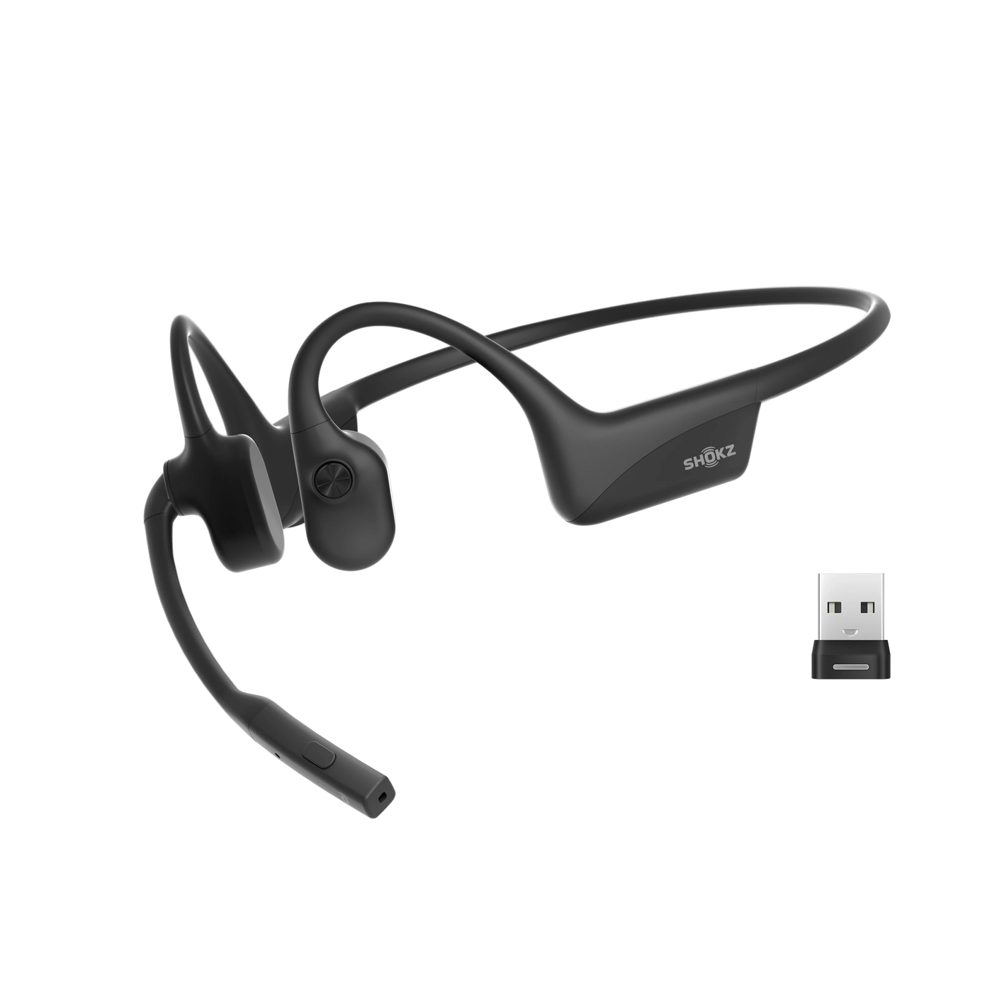 SHOKZ OpenComm2 UC Stereo-Bluetooth Knochenschall-Headset C120-AA-BK
