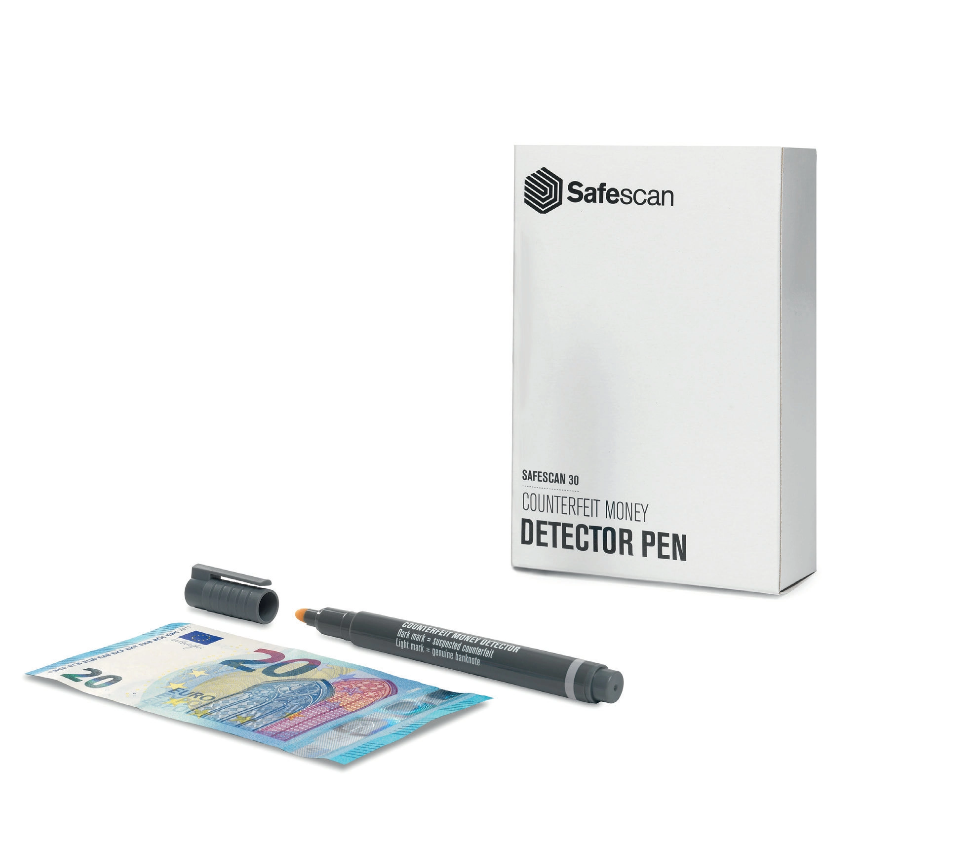 SafeScan counterfeit money pen box 20