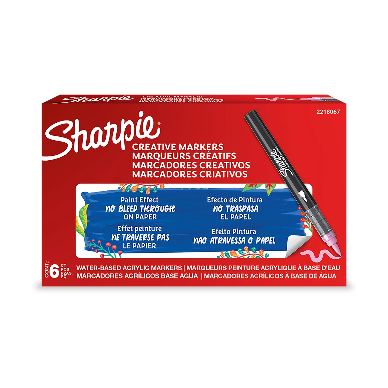 Sharpie creative marker brush tip acrylic