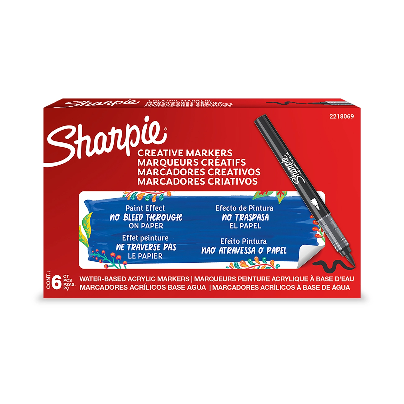 Sharpie creative marker brush tip acrylic