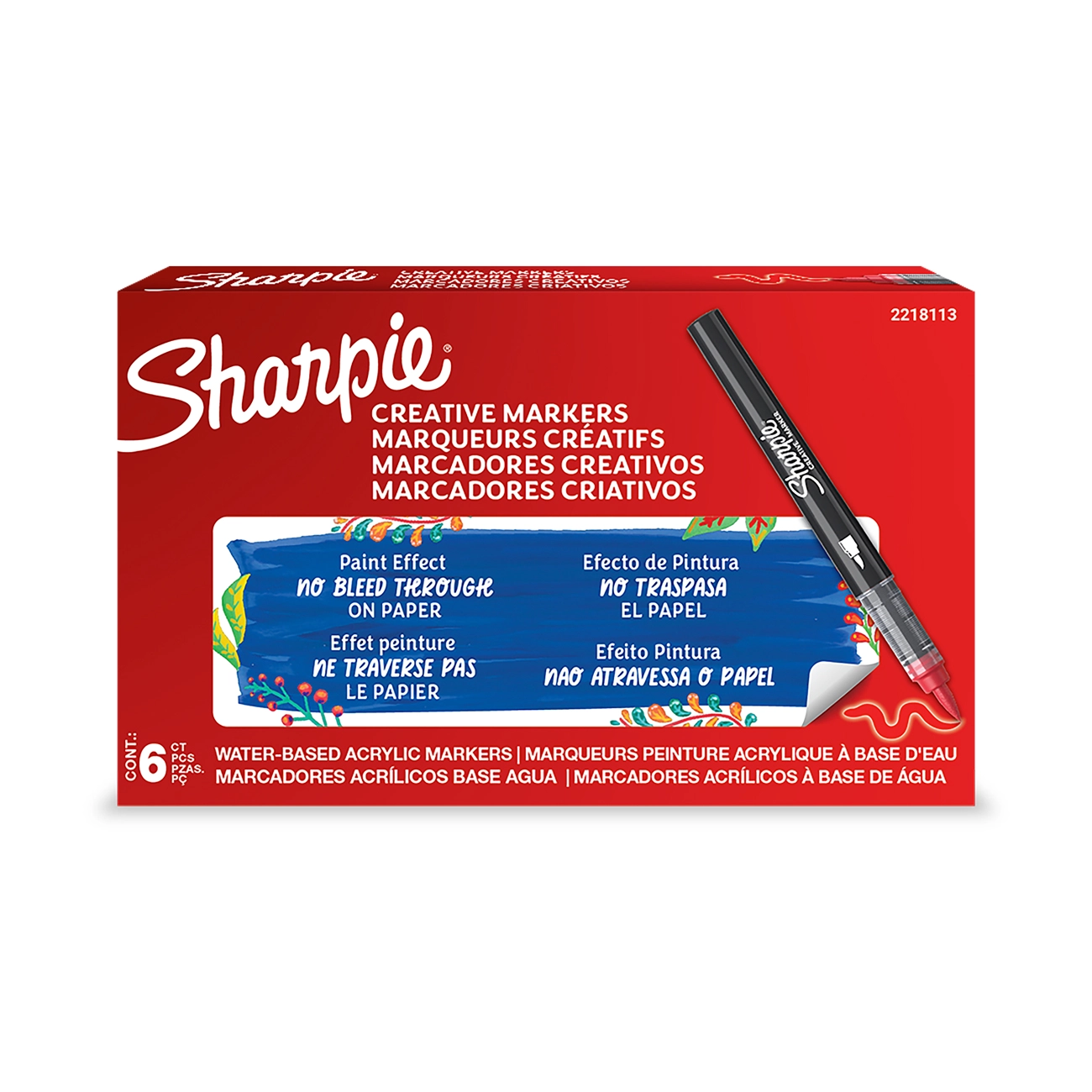 Sharpie creative marker brush tip acrylic