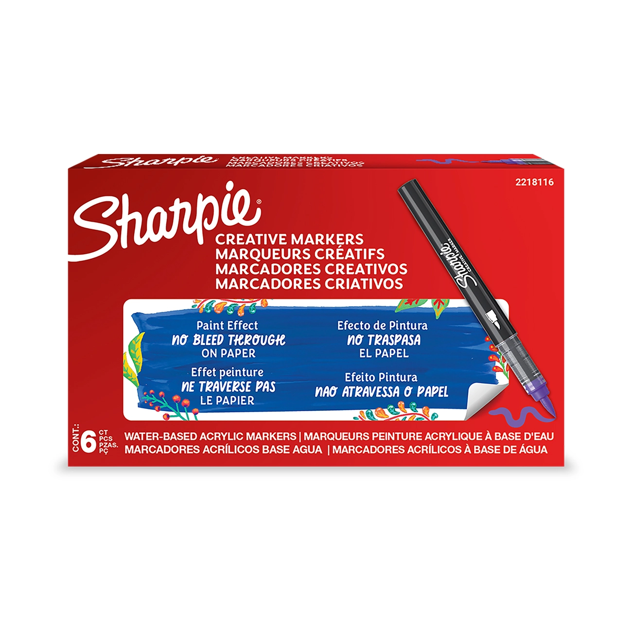 Sharpie creative marker brush tip acrylic