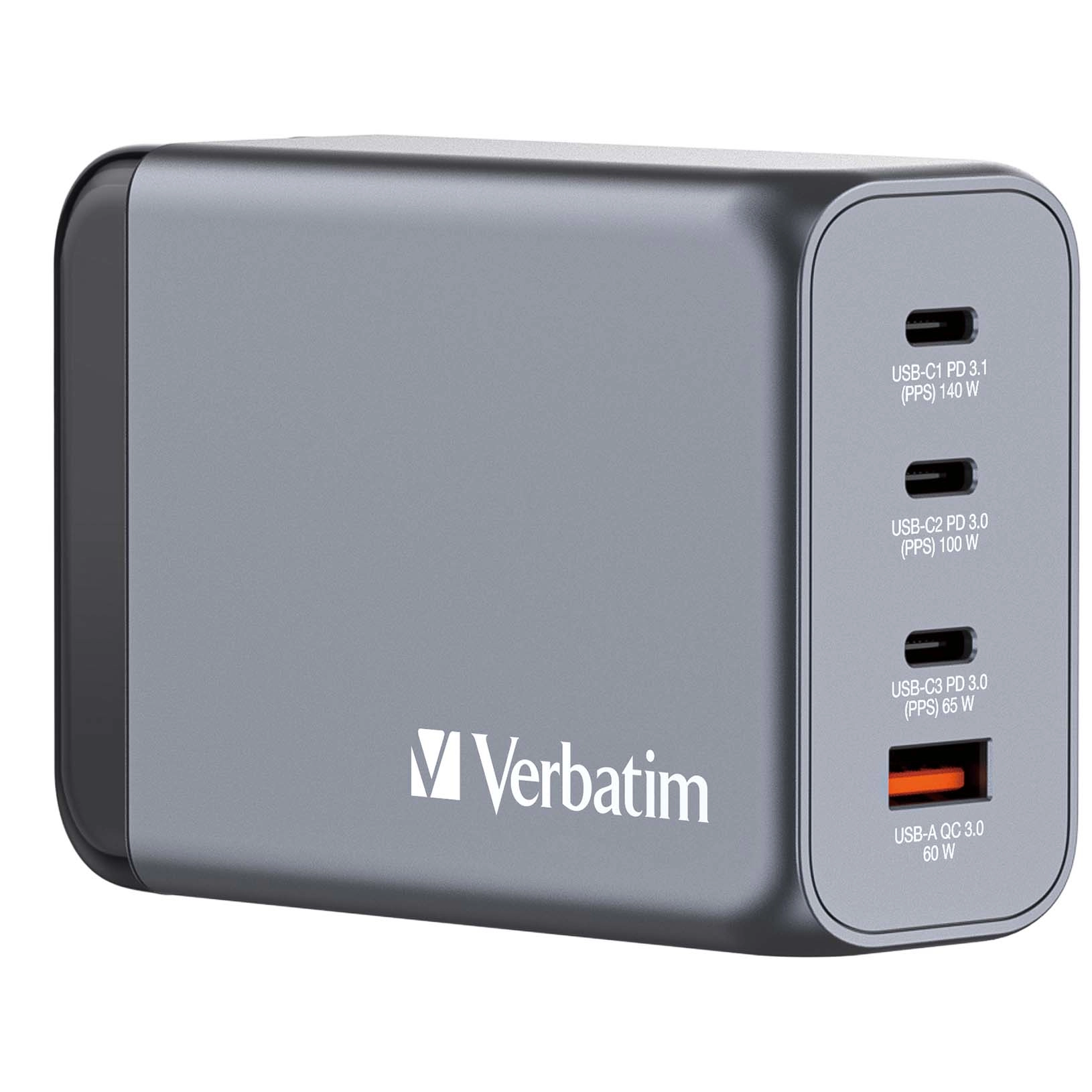 Verbatim GNC-240 GaN Charger 240W with