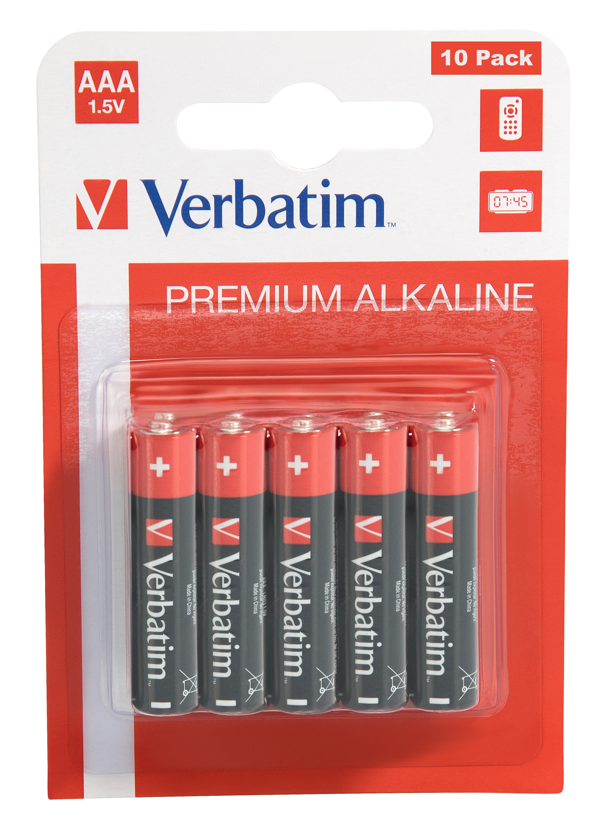 Verbatim AAA Alkaline Batteries 1.5V