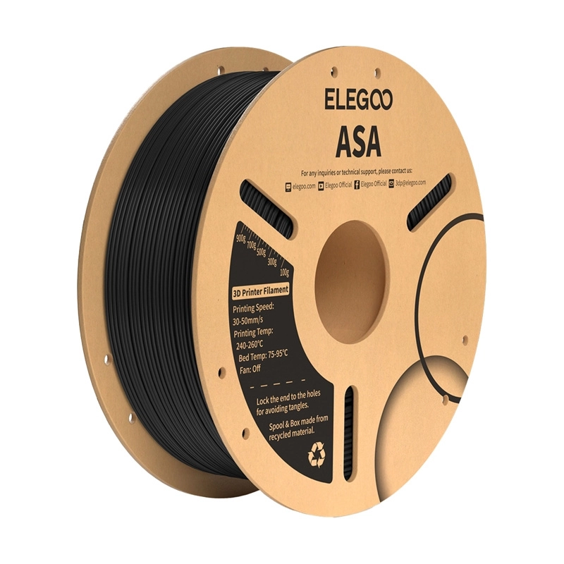 ELEGOO ASA Filament (Black) 50.203