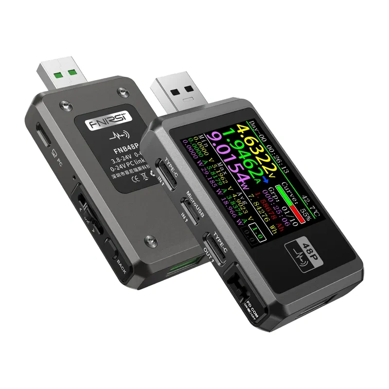 FNIRSI FNB48P USB port tester Black