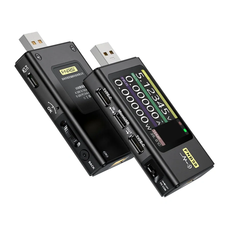 FNIRSI FNB58 USB port tester Black