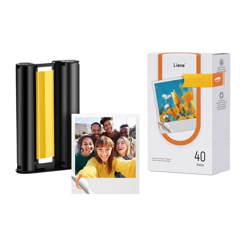 Liene Amber 3x3" self-adhesive photo paper