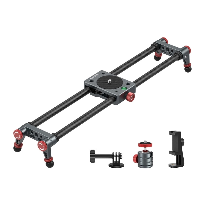 Carbon rail with mount for NEEWER