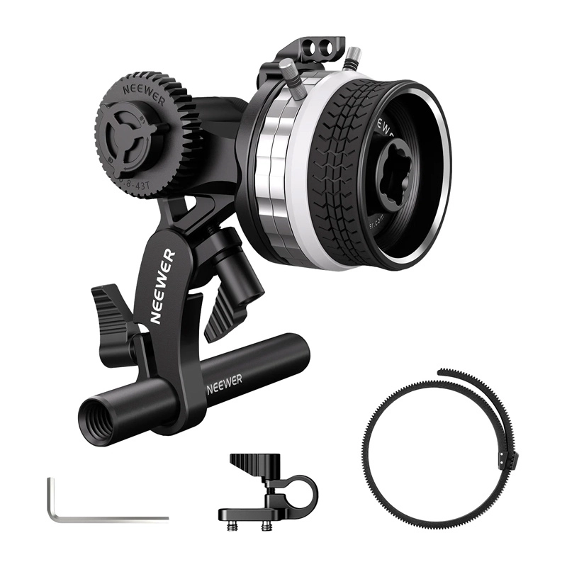 Mini follow focus with A/B limiters