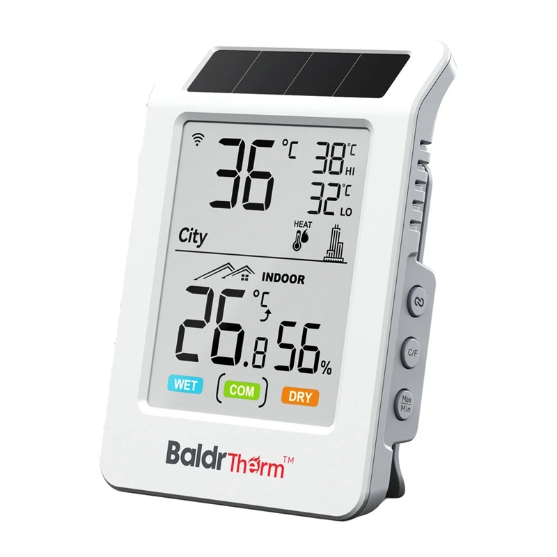 BALDRTHERM HCS596WB Solar-Powered Wi-Fi Thermohygrometer 087730