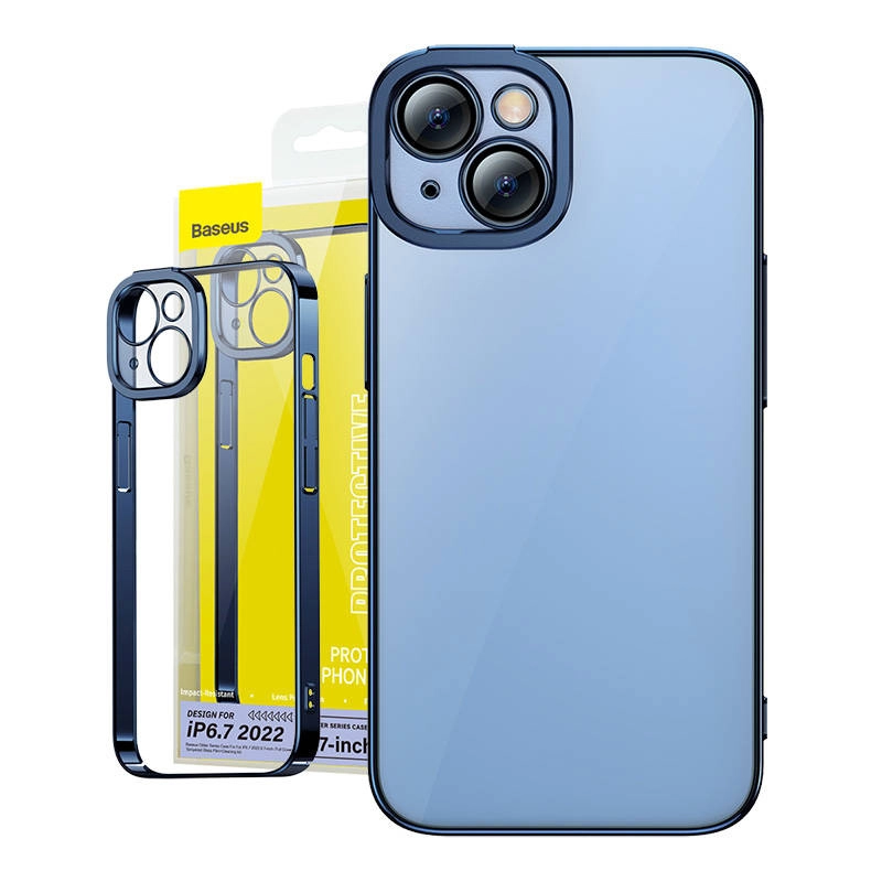 Baseus Glitter Transparent Case and Tempered