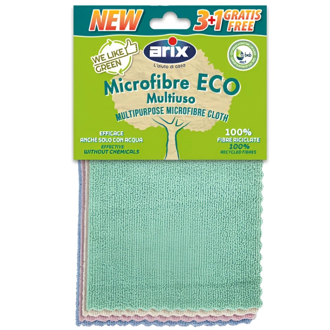 Towels microfiber ECO 30x30cm 3+1pcs (12)