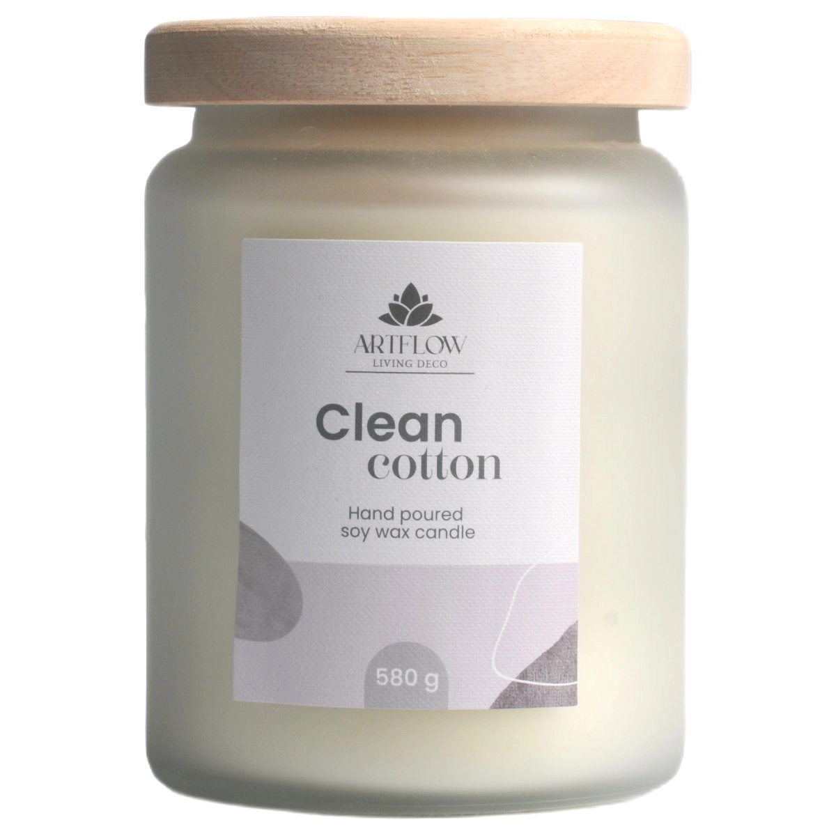 Aromātiskā svece CLEAN COTTON 580gr +/-