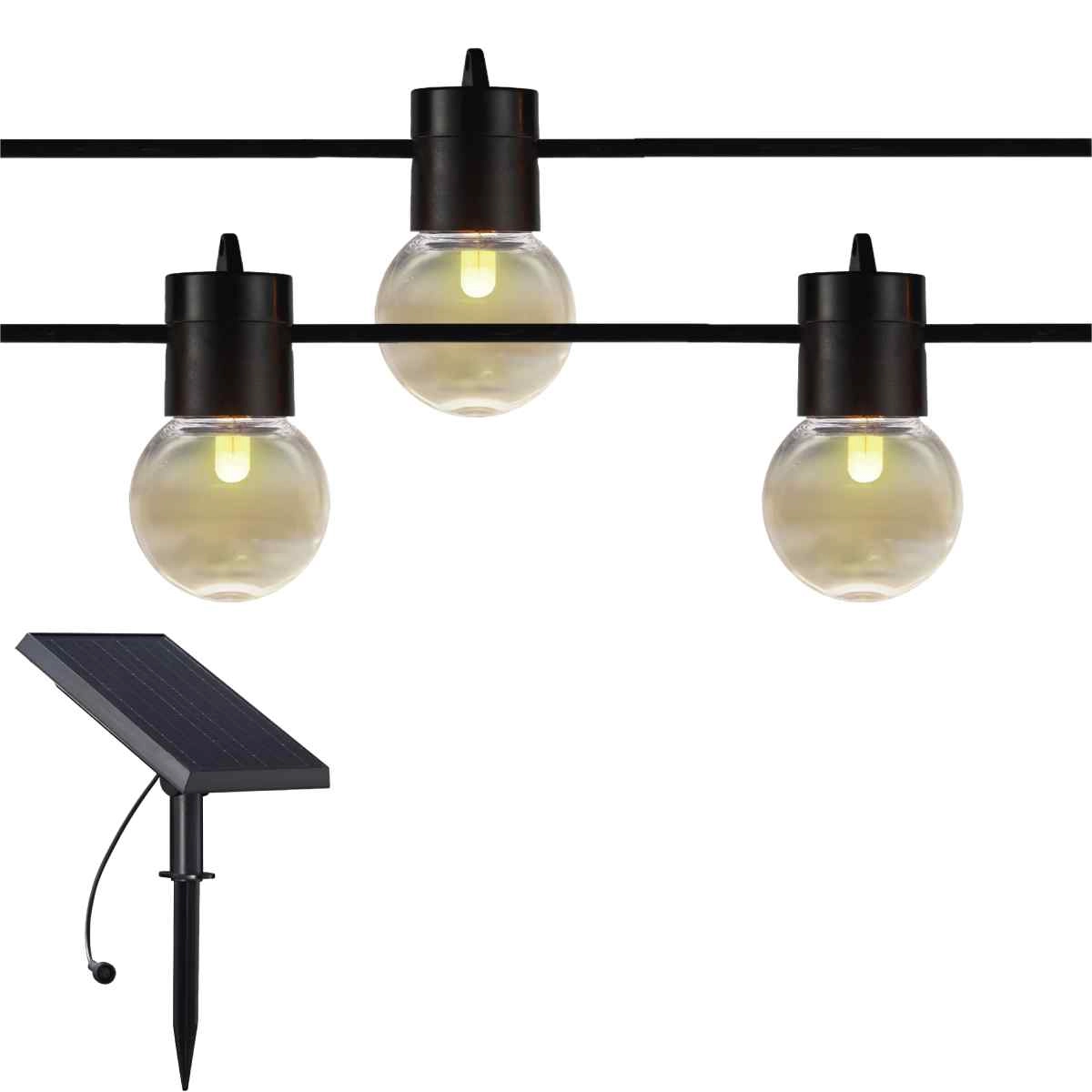 Dekor. lampu virtene solārā G4x12 0