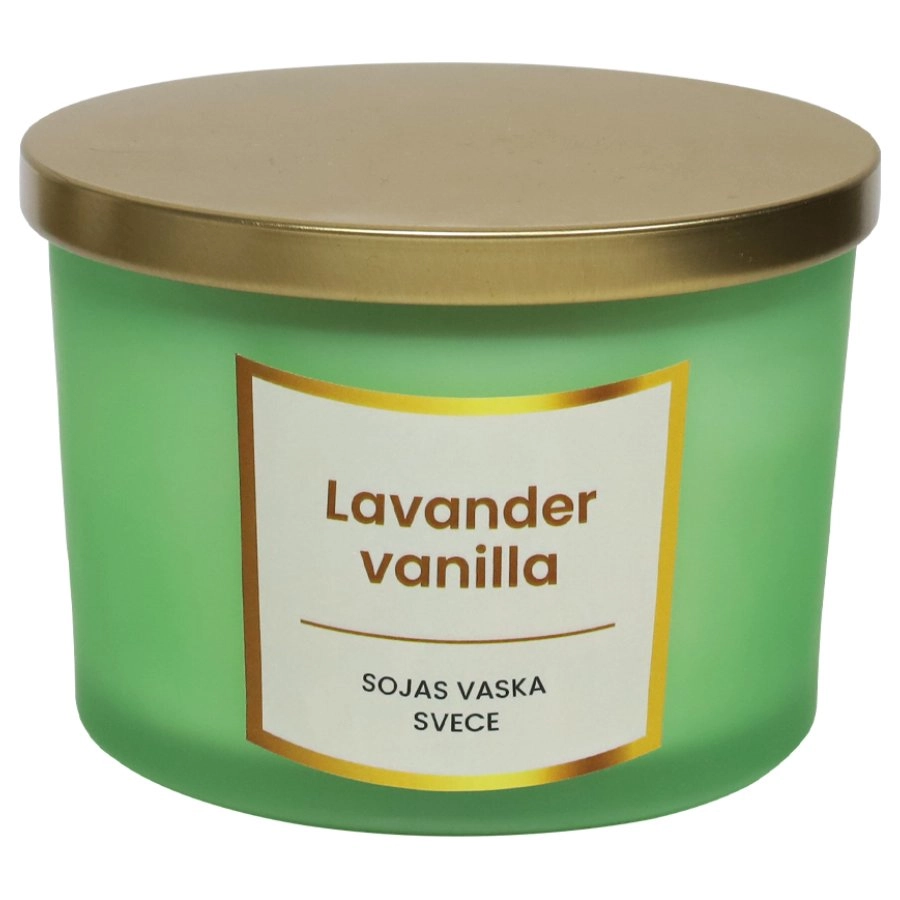 Svece no sojas vaska 400g Lavender
