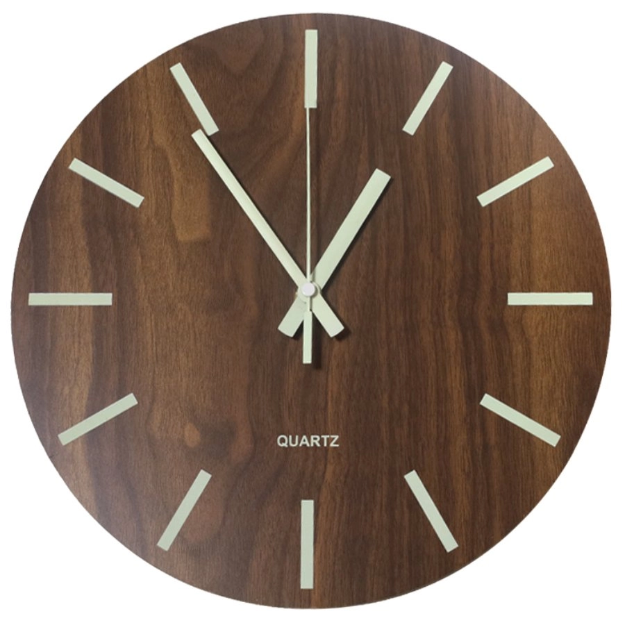 Pulkstenis sienas luminiscējošs 30cm  MDF 9121368