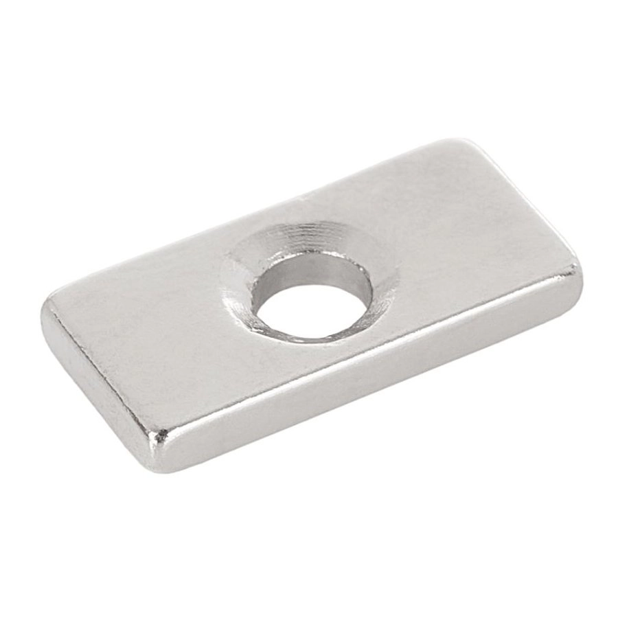Neodīma magnēts 20x10x3mm ar caurumu 2