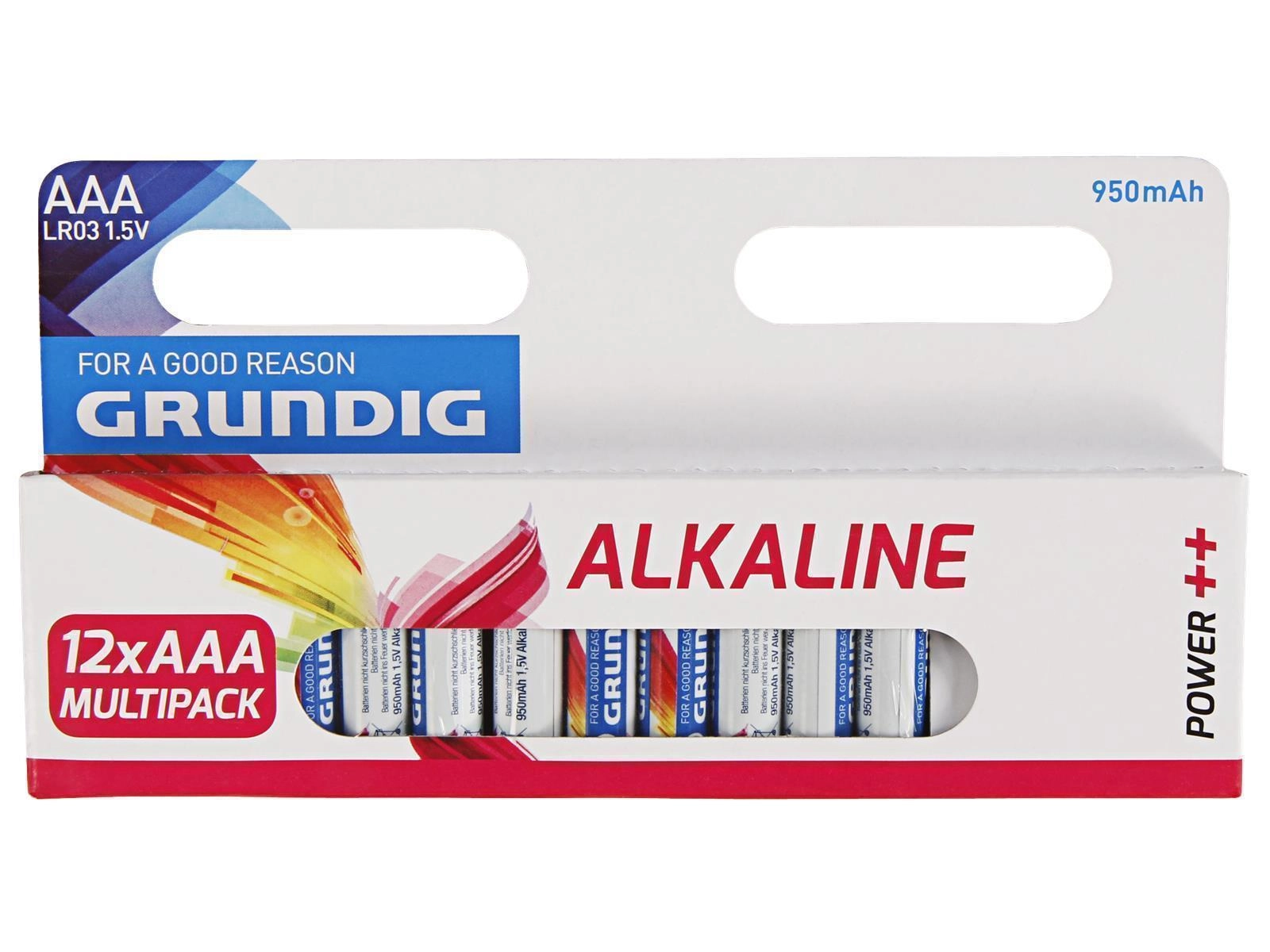 Battery Grundig Alkaline AAA 12gb (