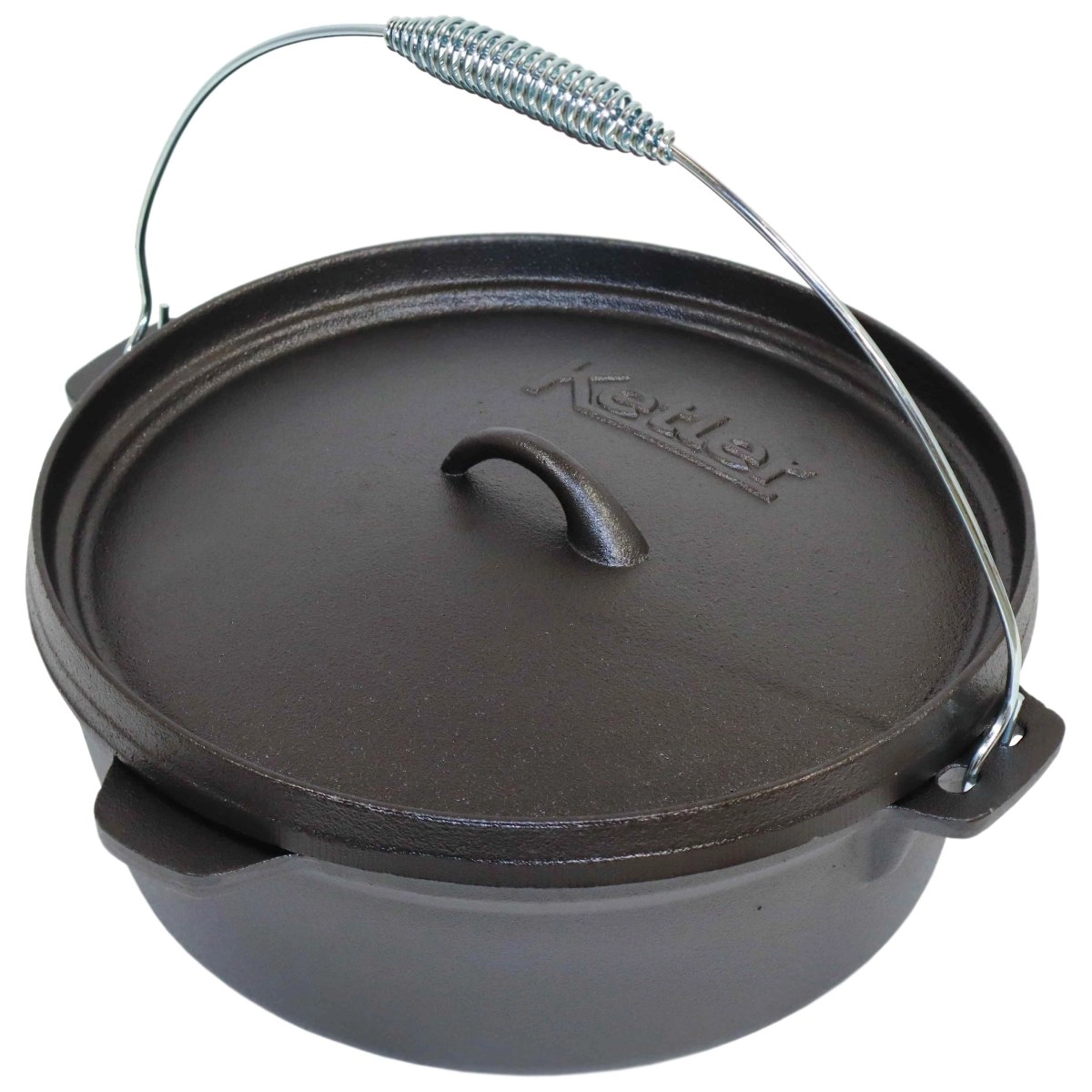 Čuguna katls ar vāku 6 L