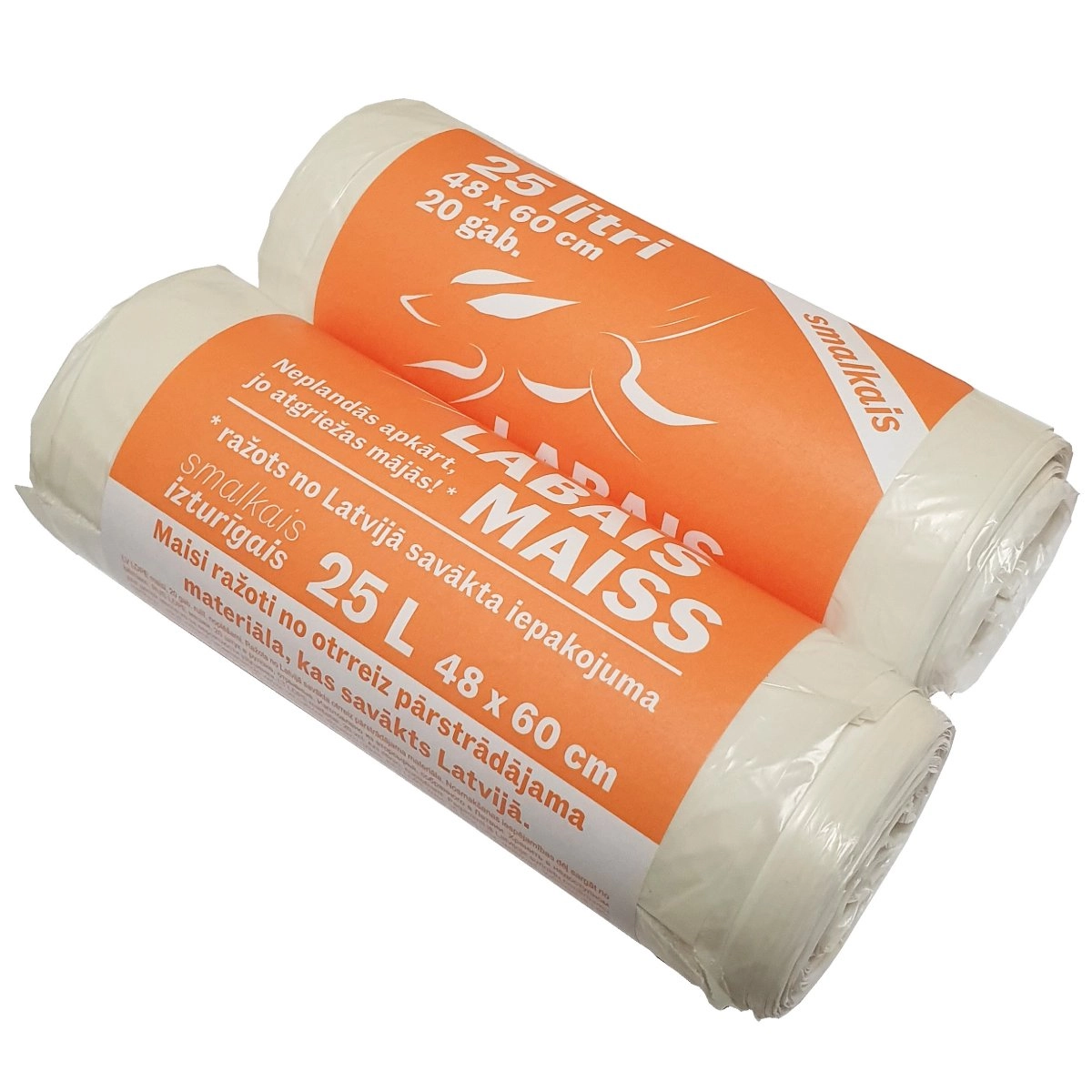 Atkritumu maisi 25L 20gb 10mkr balti