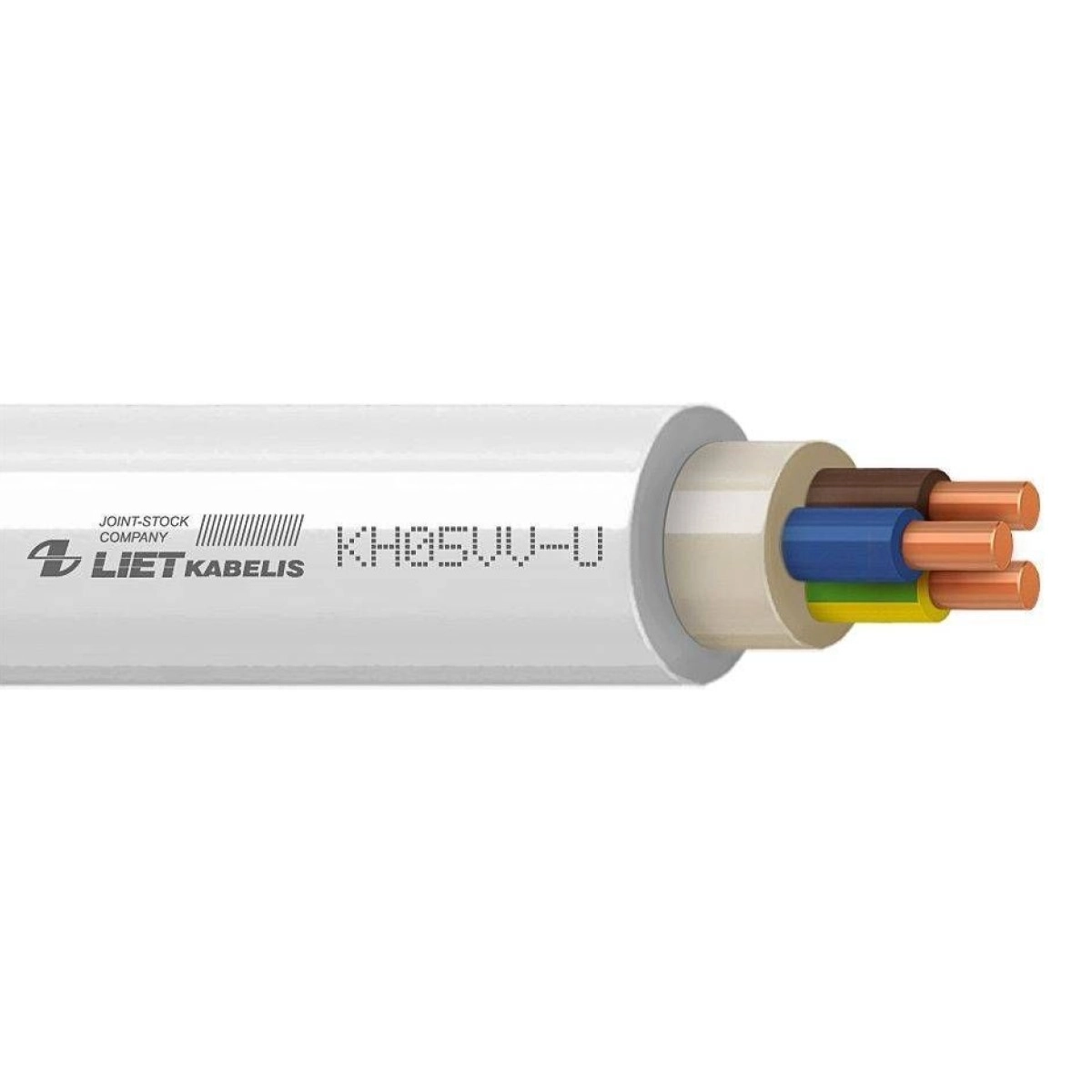 CABLE KH05VV-U/NYM 3X2.5 WHITE 50M