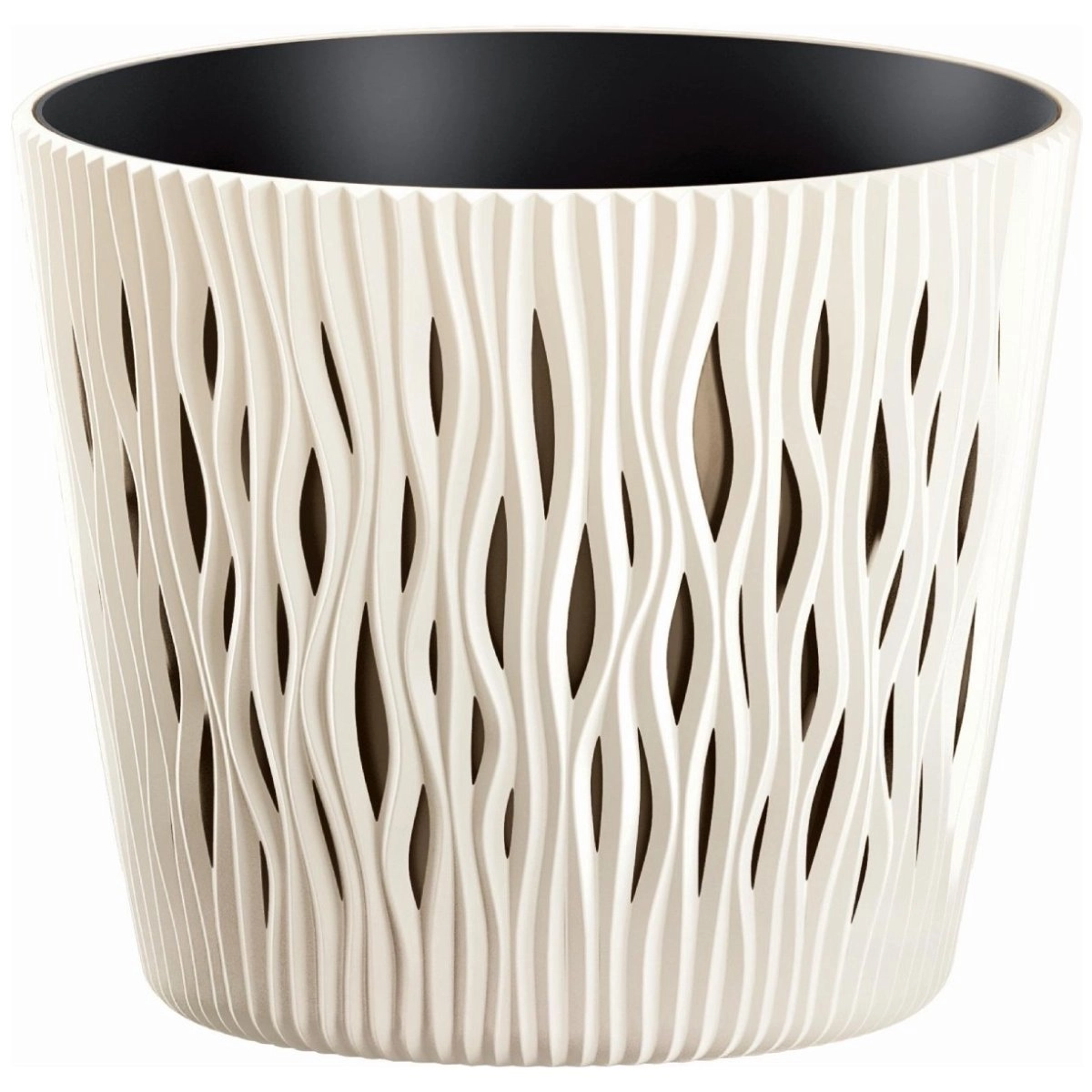 Flower pot Sandy Round 11x13cm yellow
