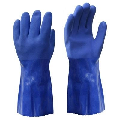 Cimdi PVC 30cm ar neslīd.pārkl