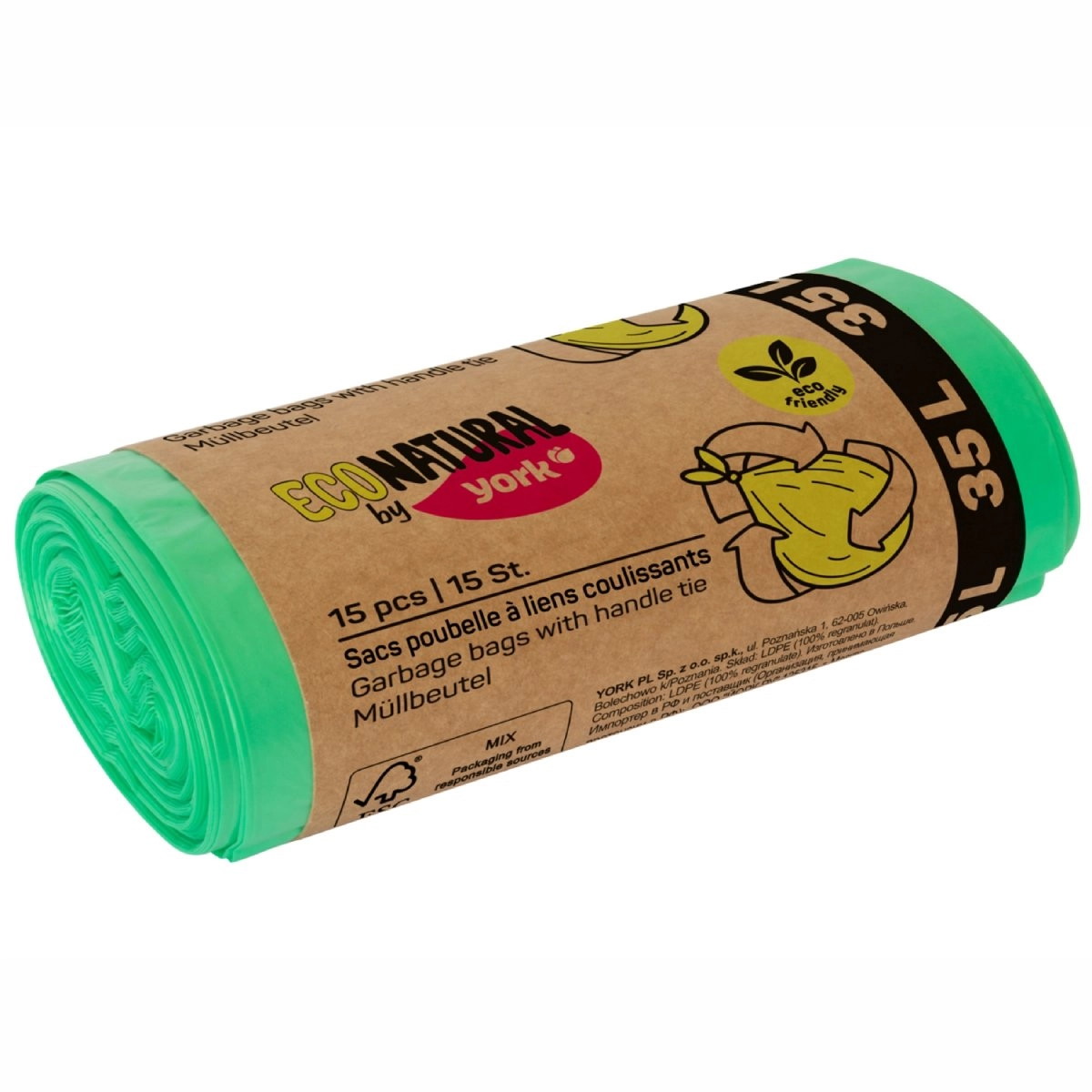 Retractable garbage bags ECO 35L /
