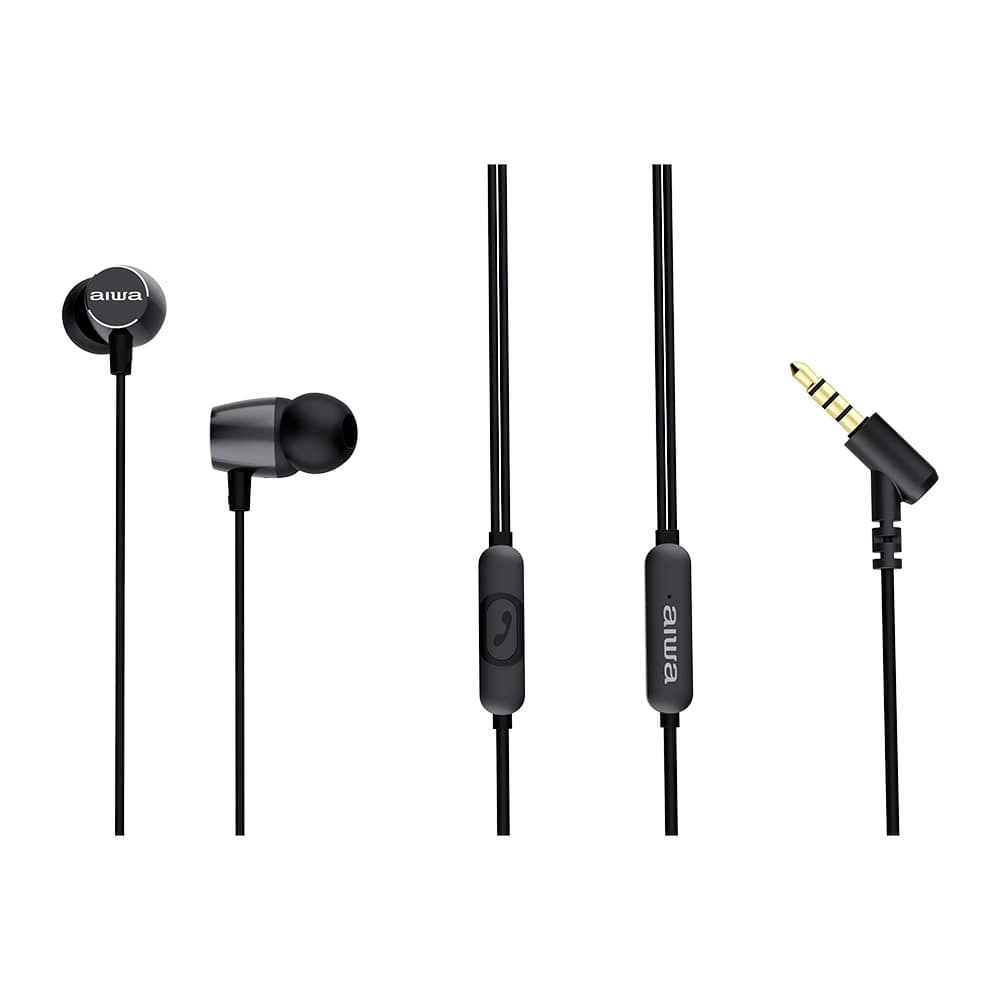 AIWA ESTM-30BK in-ear headphones 99dB 16ohm